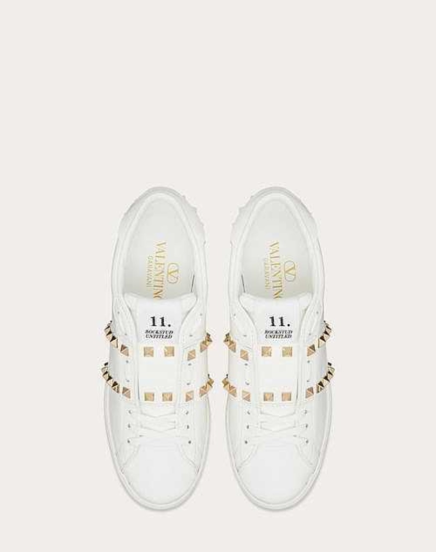 Valentino Open Disco Wedge Sneaker In Calfskin 85 Mm | Sneakers