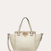 Valentino Mini Rockstud Grainy Calfskin Bag | Totes