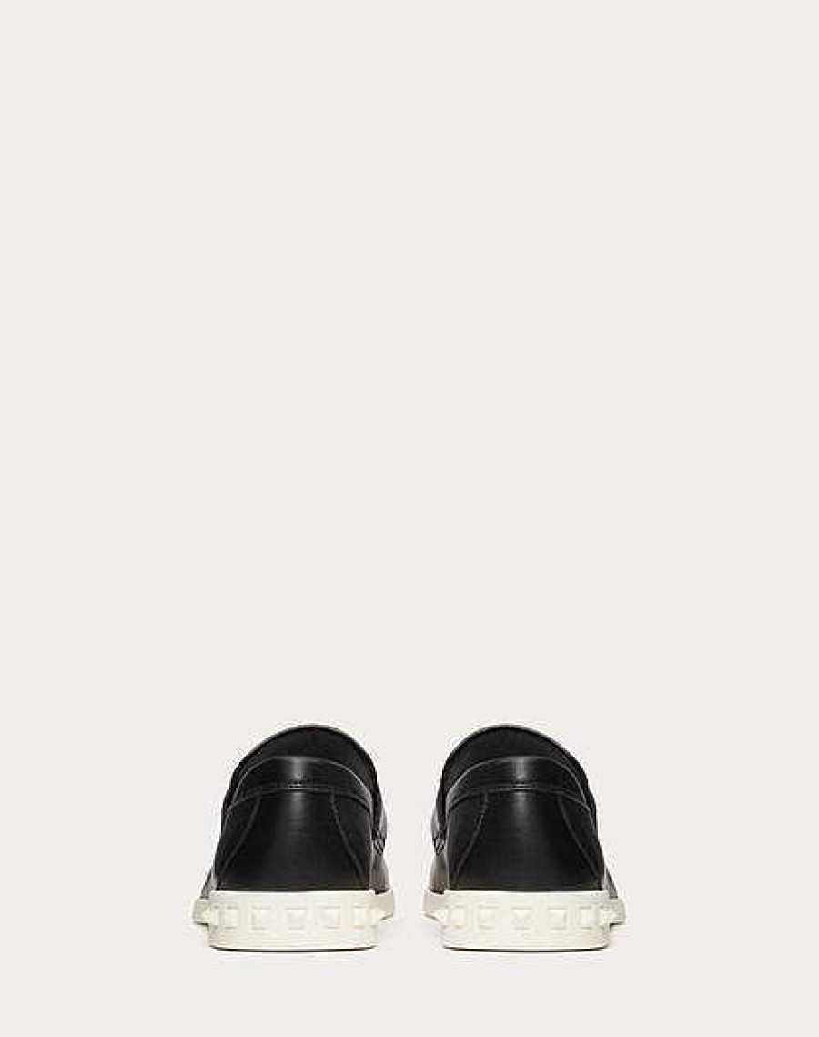 Valentino Leisure Flows Calfskin Loafer | Lace-Ups And Loafers