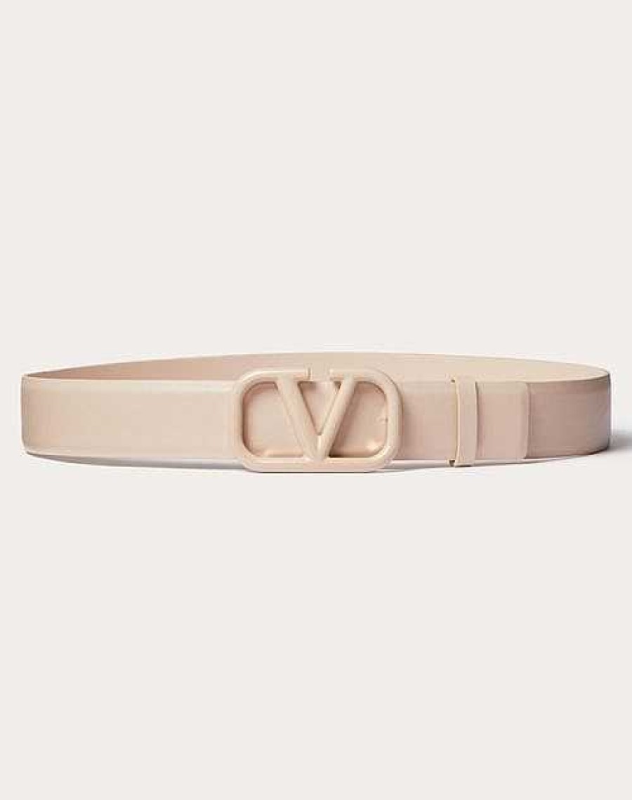 Valentino Vlogo Signature Belt In Shiny Calfskin 30Mm | Belts