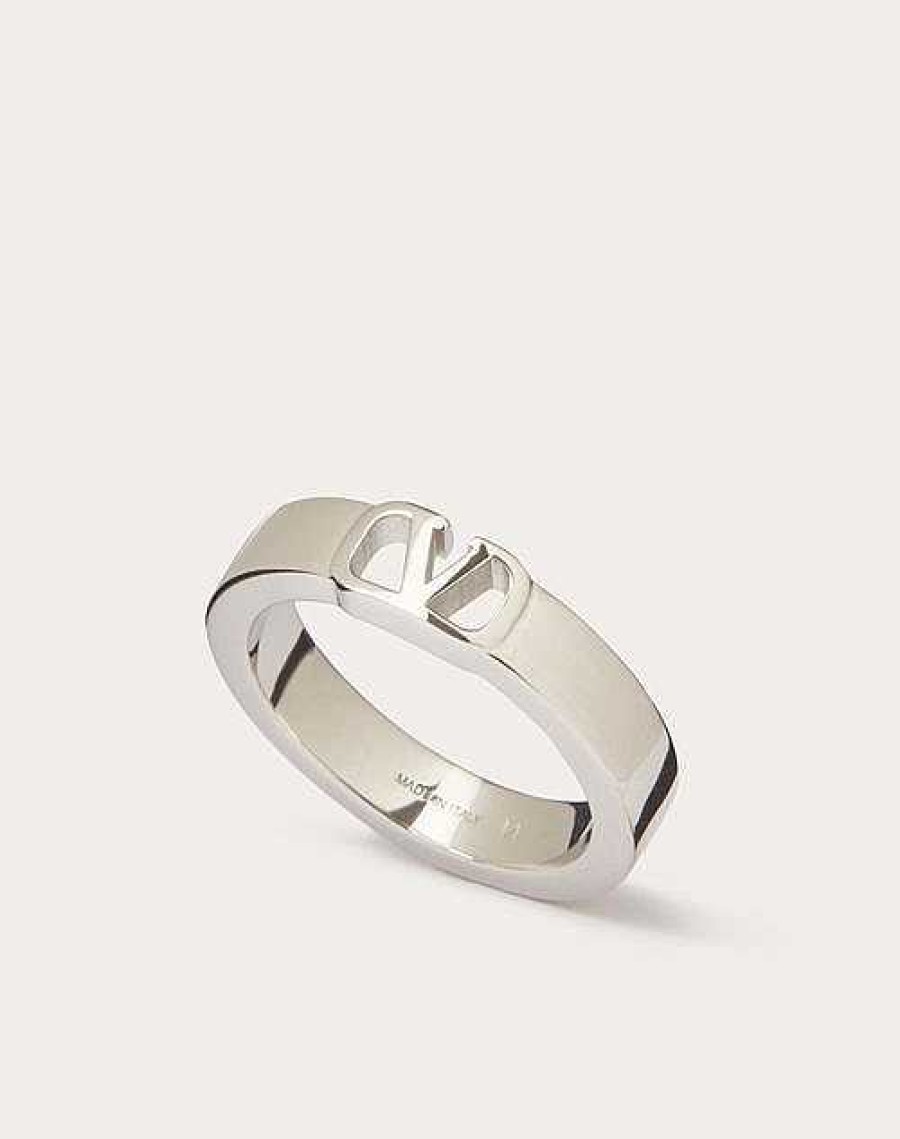 Valentino Mini Vlogo Signature Metal Ring | Jewelry