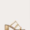 Valentino Rockstud Raffia Slide Sandal 60Mm | Sandals