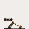 Valentino Roman Stud Flat Calfskin Sandal | Sandals