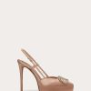 Valentino Vlogo Signature Satin Slingback Platform Pump 120Mm | Pumps