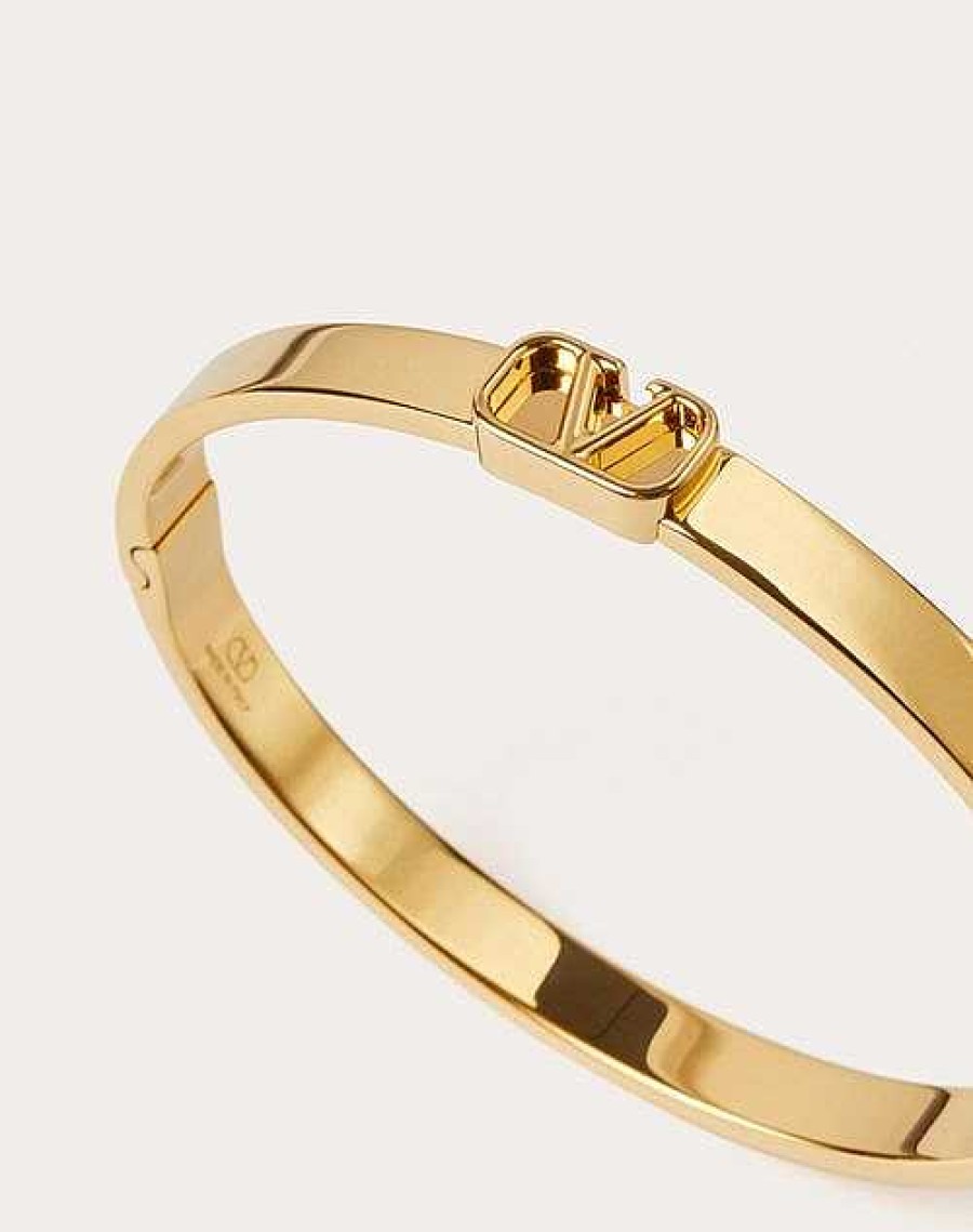 Valentino Mini Vlogo Signature Metal Bangle | Jewelry