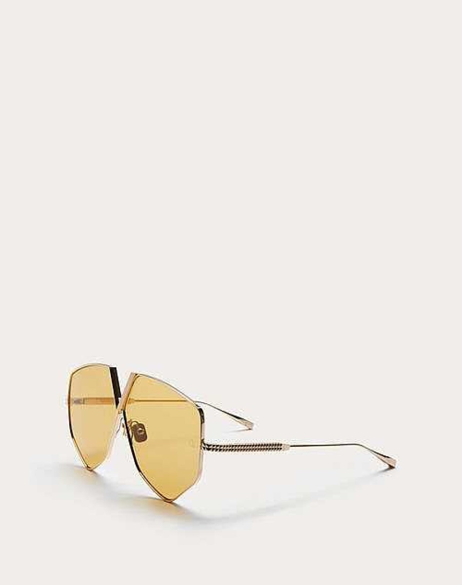 Valentino V - Hexagon Oversized Titanium Aviator Frame | Eyewear