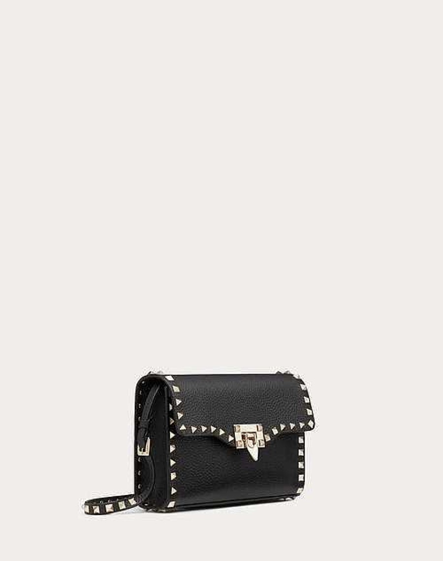 Valentino Small Rockstud Grainy Calfskin Crossbody Bag | Shoulder Bags