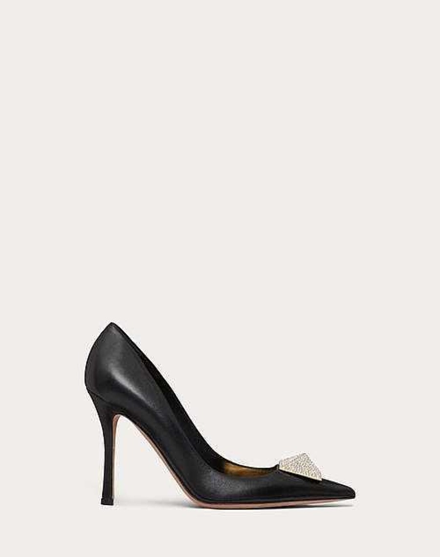 Valentino Valentino Garavani One Stud Pump With Crystals 100Mm | Pumps