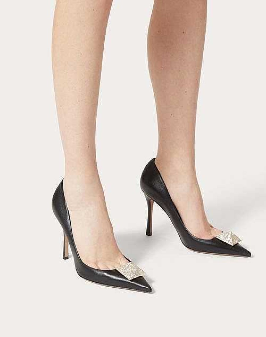 Valentino Valentino Garavani One Stud Pump With Crystals 100Mm | Pumps