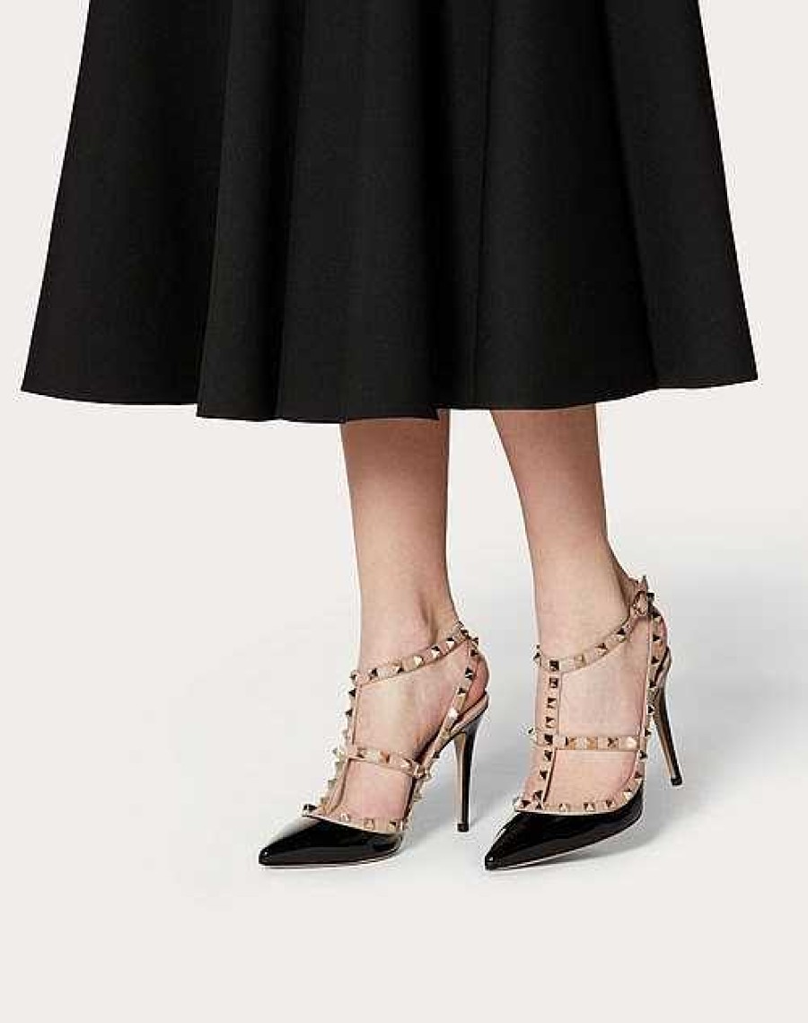 Valentino Patent Rockstud Caged Pump 100Mm | Pumps