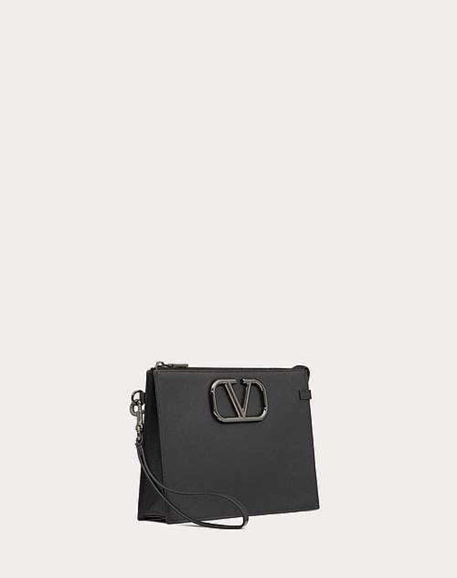 Valentino Vlogo Signature Calfskin Pouch | Clutches And Pouches