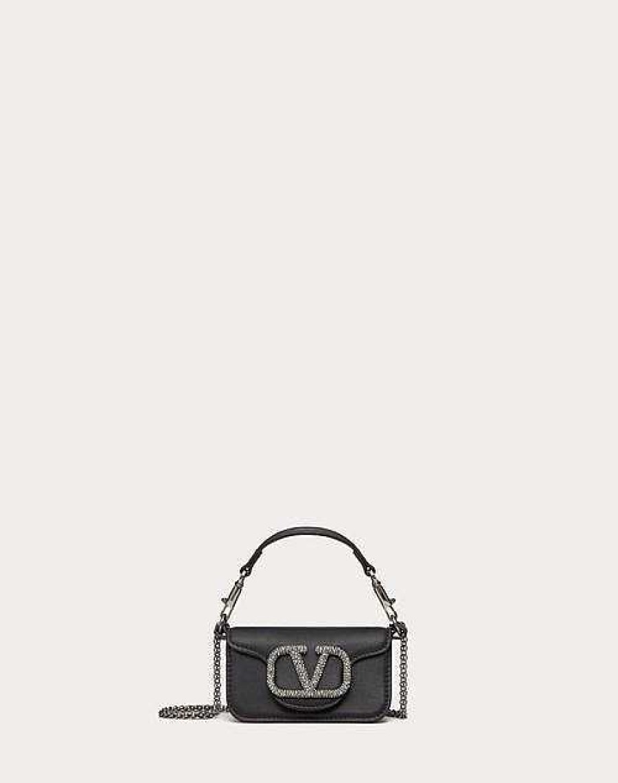 Valentino Valentino Garavani Loco Micro Bag With Chain And Jewel Logo | Shoulder Bags