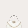 Valentino Rockstud Calfskin Handbag | Top Handle Bags