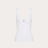 Valentino Ribbed Cotton Top | T-Shirts And Sweatshirts