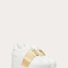 Valentino Open Disco Wedge Sneaker In Calfskin With Metallic Band 85Mm | Sneakers