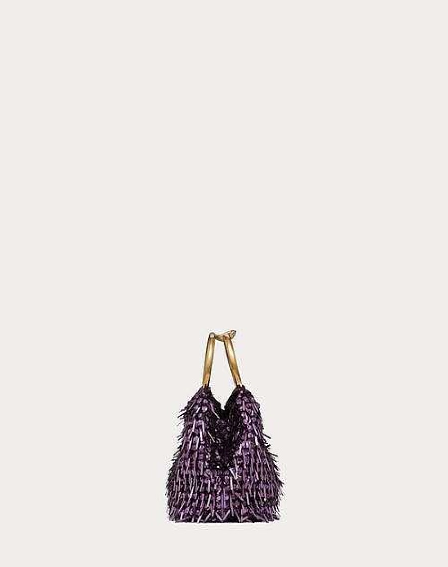 Valentino Small Carry Secrets Embroidered Bucket Bag | Mini Bags