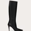 Valentino Rockstud Calfskin Boot 90 Mm | Boots