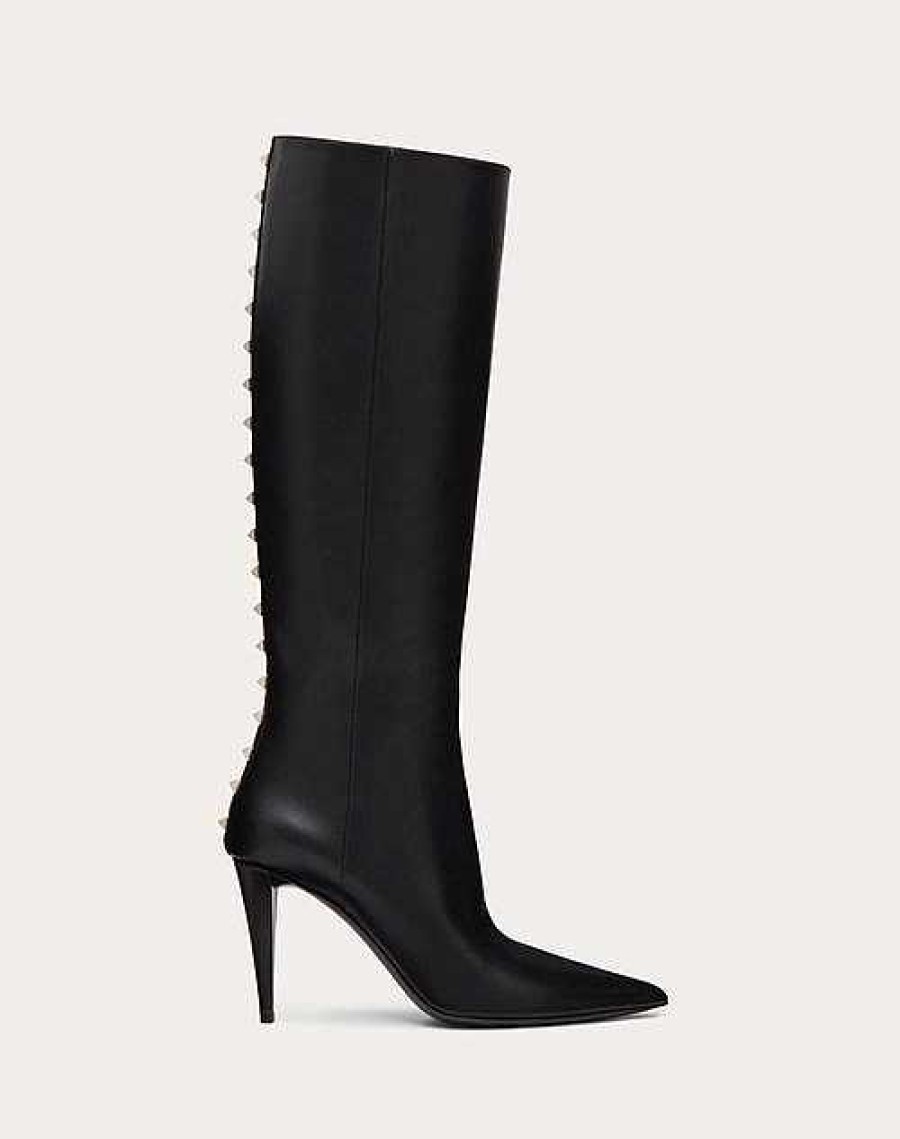 Valentino Rockstud Calfskin Boot 90 Mm | Boots