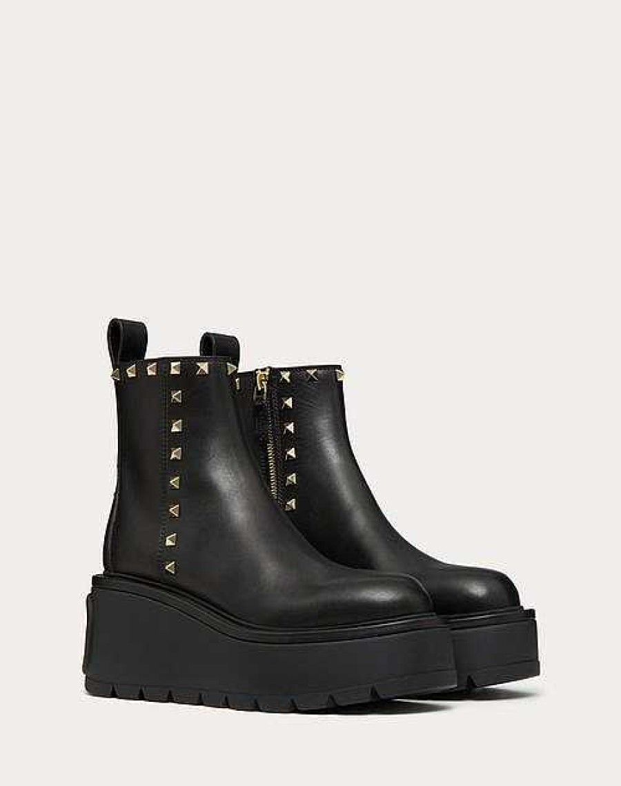 Valentino Uniqueform Calfskin Ankle Boot 85 Mm | Boots