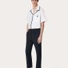 Valentino Cotton Poplin Bowling Shirt With Rubberized V Detail | Shirts