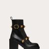 Valentino Roman Stud Calfskin Combat Boot 85Mm | Boots