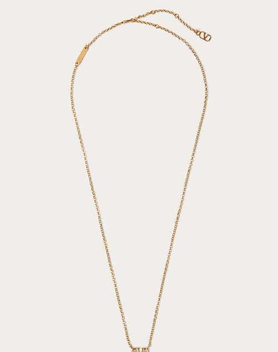 Valentino Vlogo Signature Metal Necklace | Jewelry