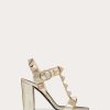 Valentino Roman Stud Metallic Nappa Leather And Matching Stud Sandal 90Mm | Sandals