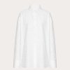 Valentino Toile Iconographe Cotton Popeline Jacquard Blouse | Shirts And Tops