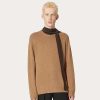 Valentino Cashmere Crewneck Sweater With Stud | Knitwear