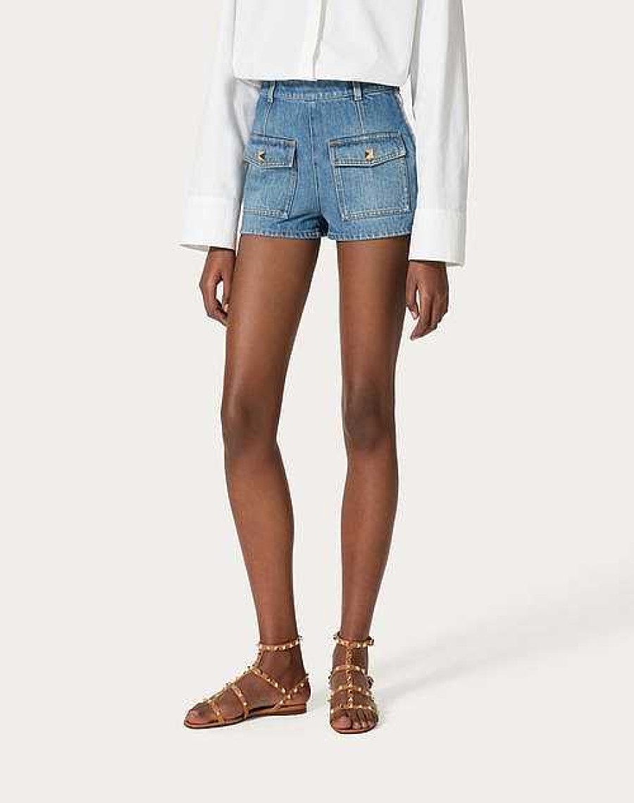 Valentino Deep Denim Shorts | Denim