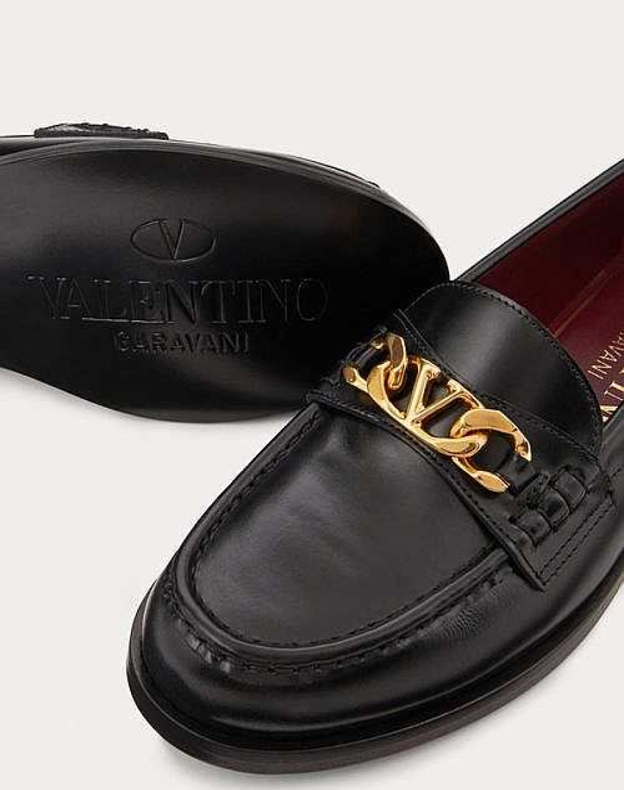 Valentino Vlogo Chain Calfskin Loafer | Loafers And Oxfords