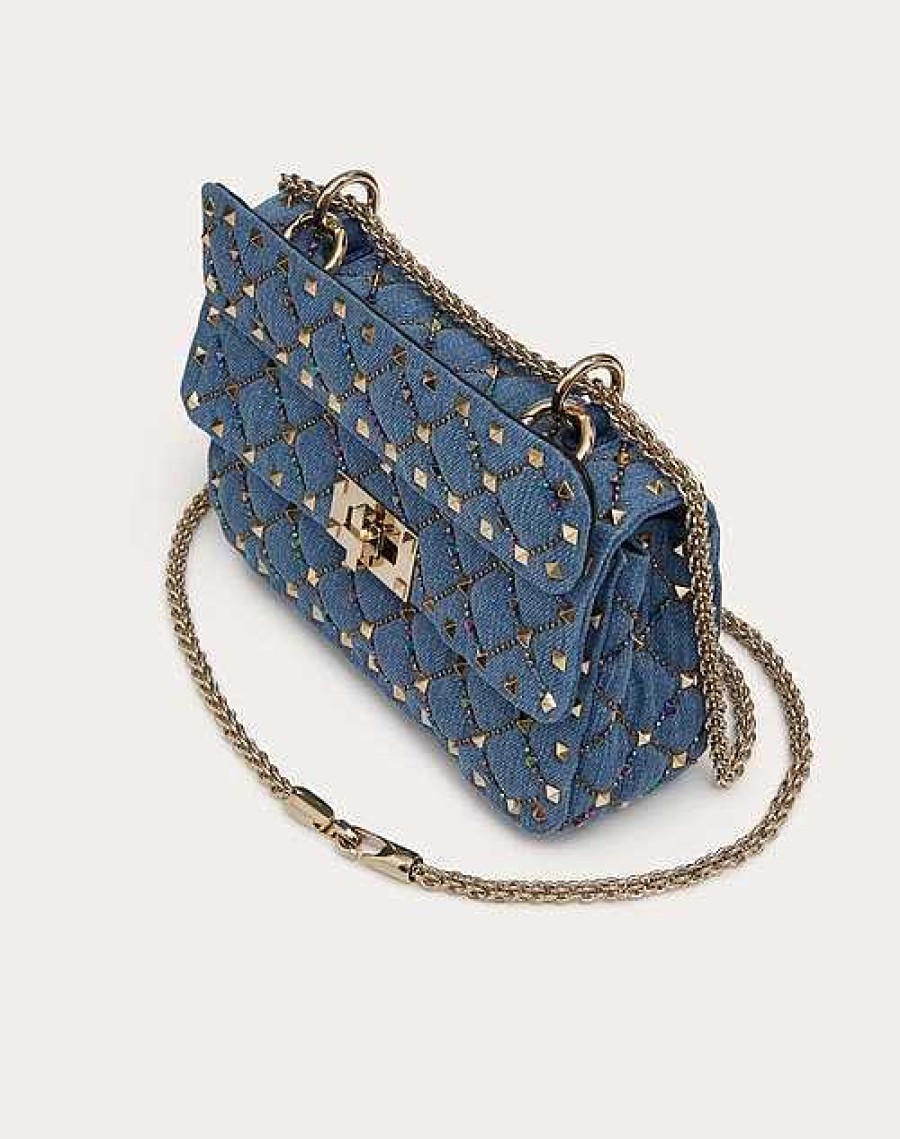 Valentino Small Rockstud Spike Embroidered Bag | Shoulder Bags