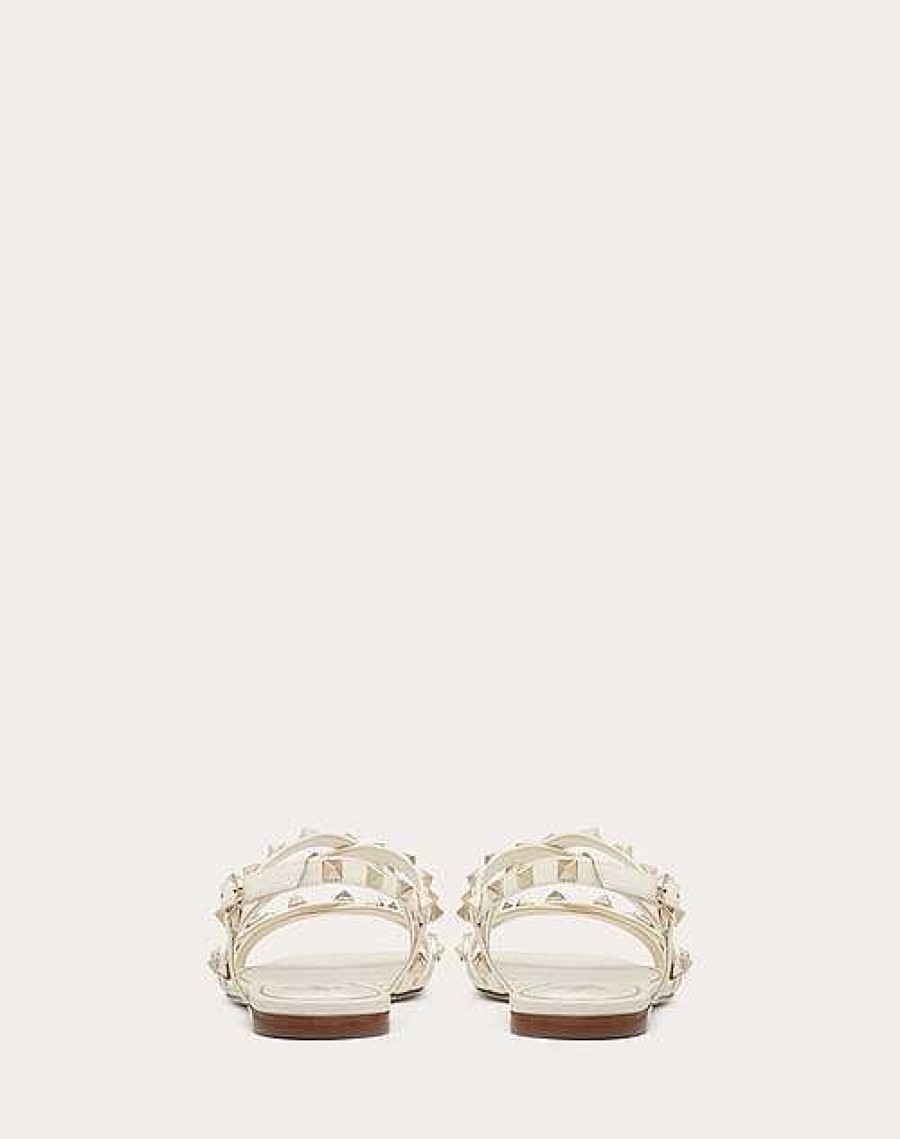 Valentino Calfskin Rockstud Sandal With Straps | Sandals