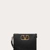 Valentino Vlogo Signature Calfskin Pouch | Clutches And Pouches