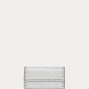 Valentino Rockstud Metallic Grainy Calfskin Wallet With Chain | Mini Bags