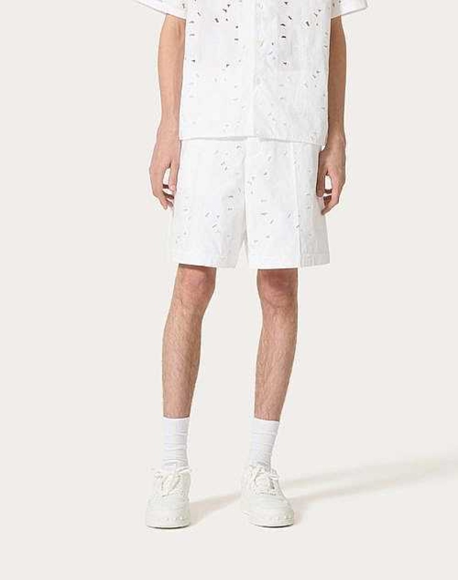 Valentino San Gallo Cotton Bermuda Shorts | Pants And Shorts