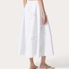 Valentino Embroidered Compact Popeline Midi Skirt | Skirts