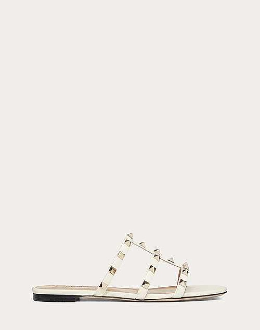 Valentino Rockstud Flat Slide Sandal | Sandals