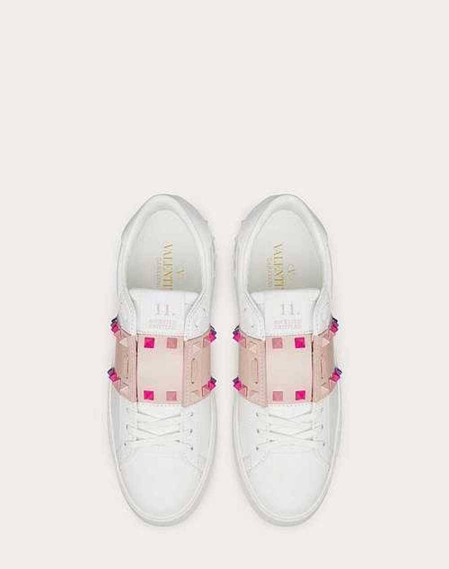 Valentino Rockstud Untitled Calfskin Sneaker | Sneakers