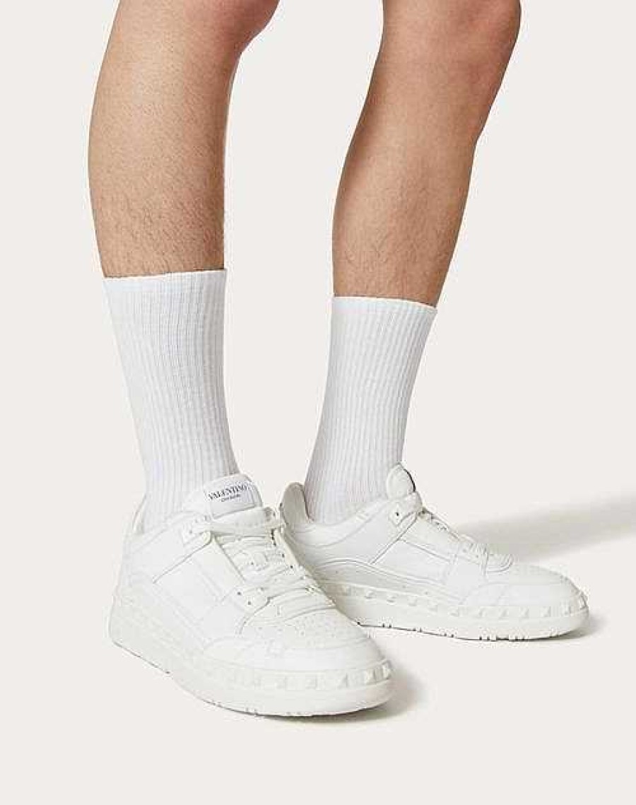 Valentino Freedots Low-Top Sneaker In Calfskin | Sneakers