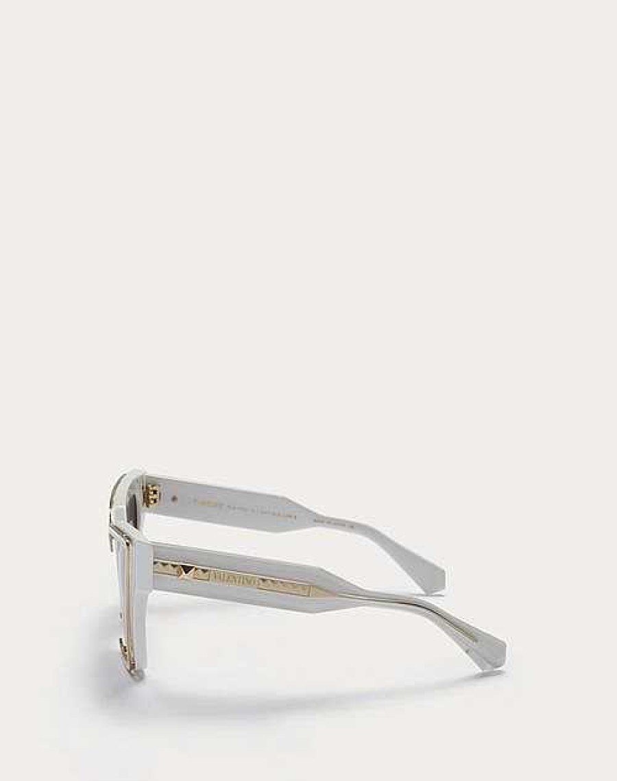 Valentino V - Grace Oversized Cateye Acetate Frame With Titanium Details | Eyewear