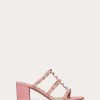 Valentino Rockstud Calfskin Leather Slide Sandal 60 Mm | Sandals