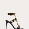 Valentino Roman Stud Calfskin Sandal 100 Mm | Sandals