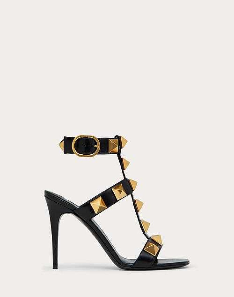 Valentino Roman Stud Calfskin Sandal 100 Mm | Sandals