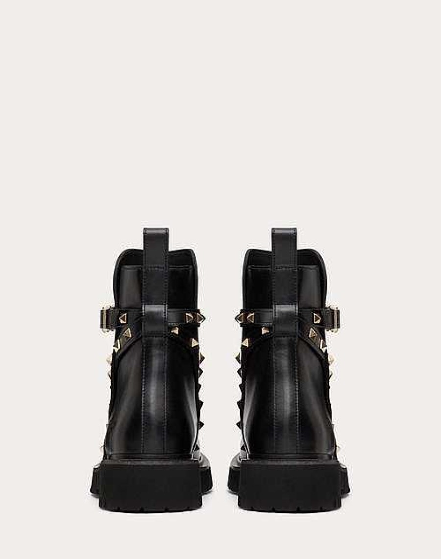 Valentino Rockstud Calfskin Ankle Boot 40 Mm | Boots