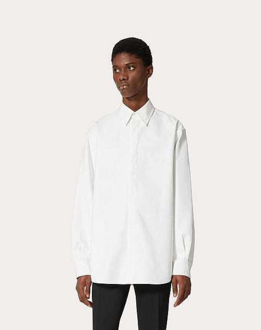 Valentino Cotton Poplin Shirt Jacket | Shirts