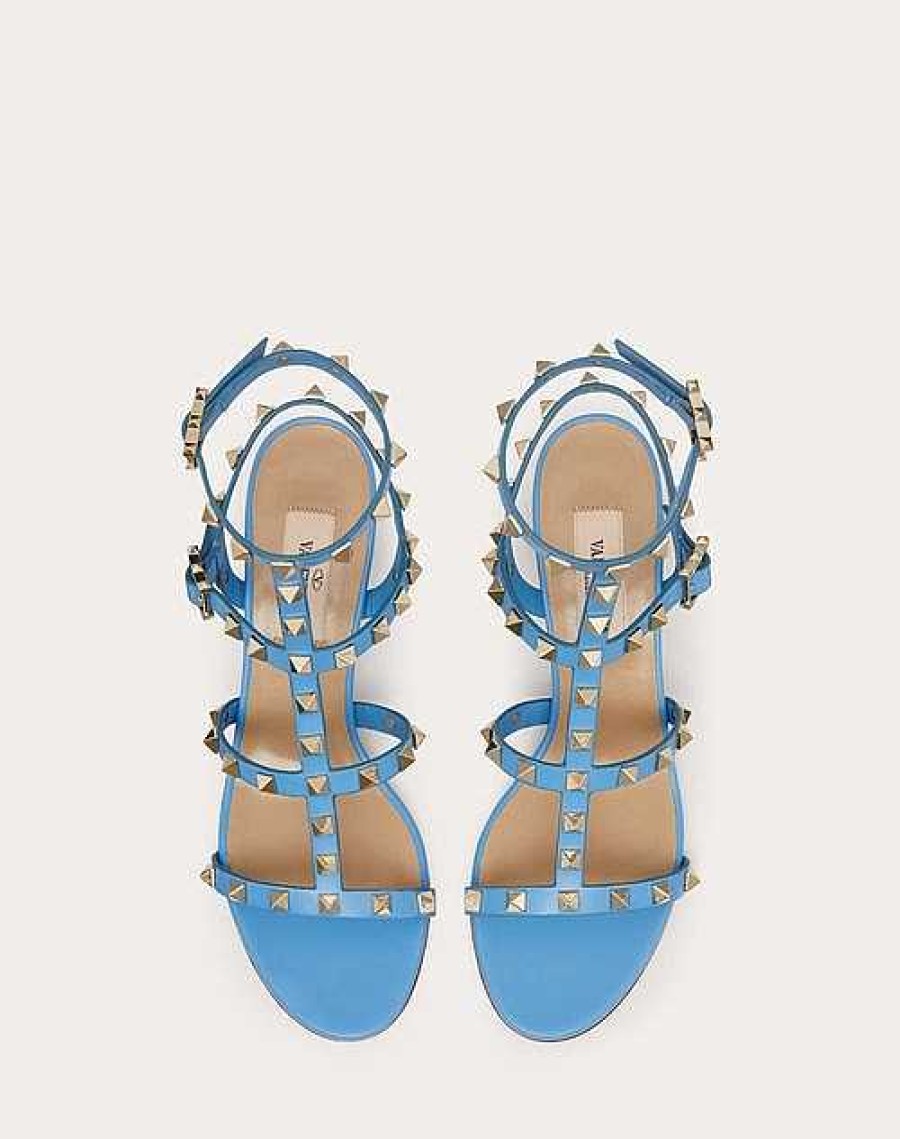 Valentino Rockstud Calfskin Ankle Strap Sandal 60 Mm | Sandals