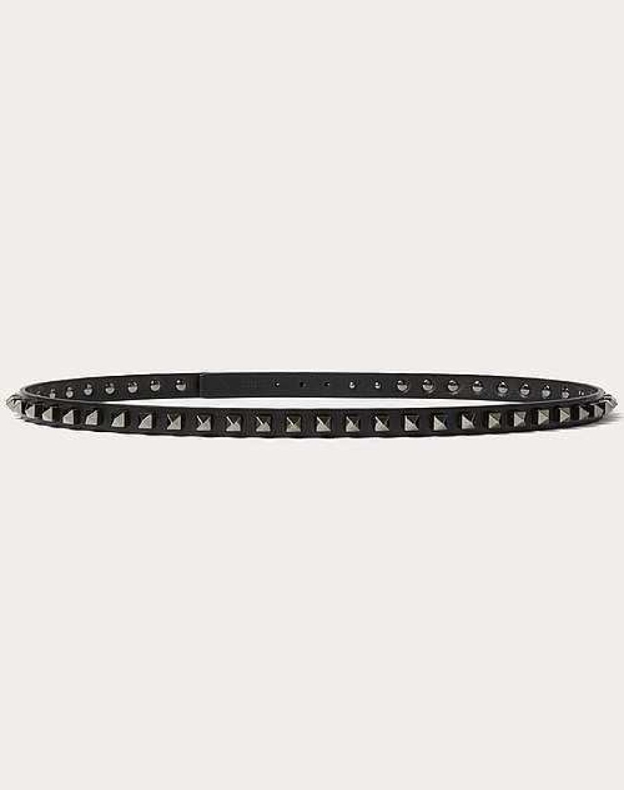 Valentino Rockstud Belt In Calfskin 15 Mm | Belts