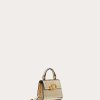 Valentino Micro Vsling Handbag In Metallic Calfskin | Shoulder Bags