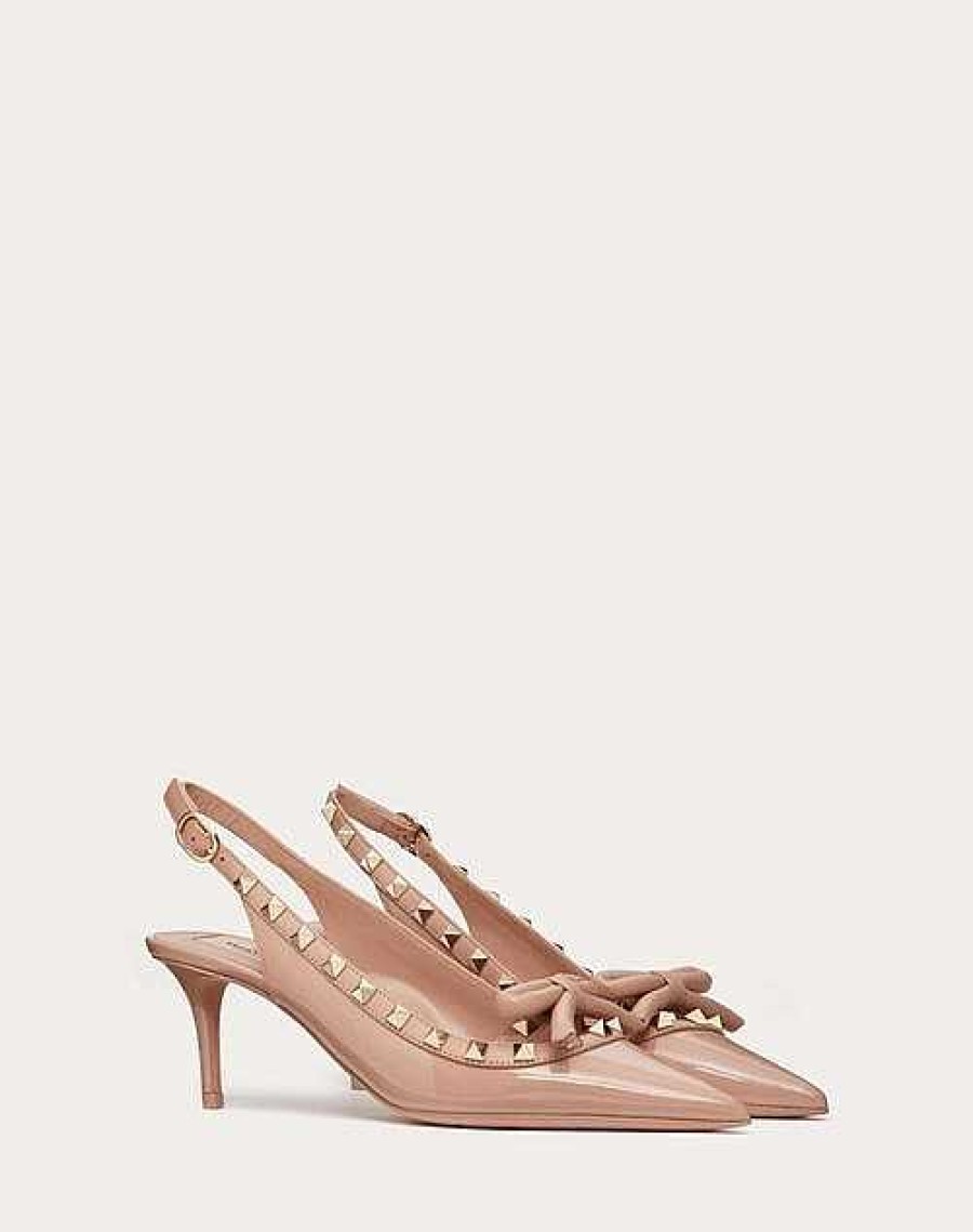 Valentino Rockstud Bow Slingback Patent Leather Pump 60Mm | Pumps